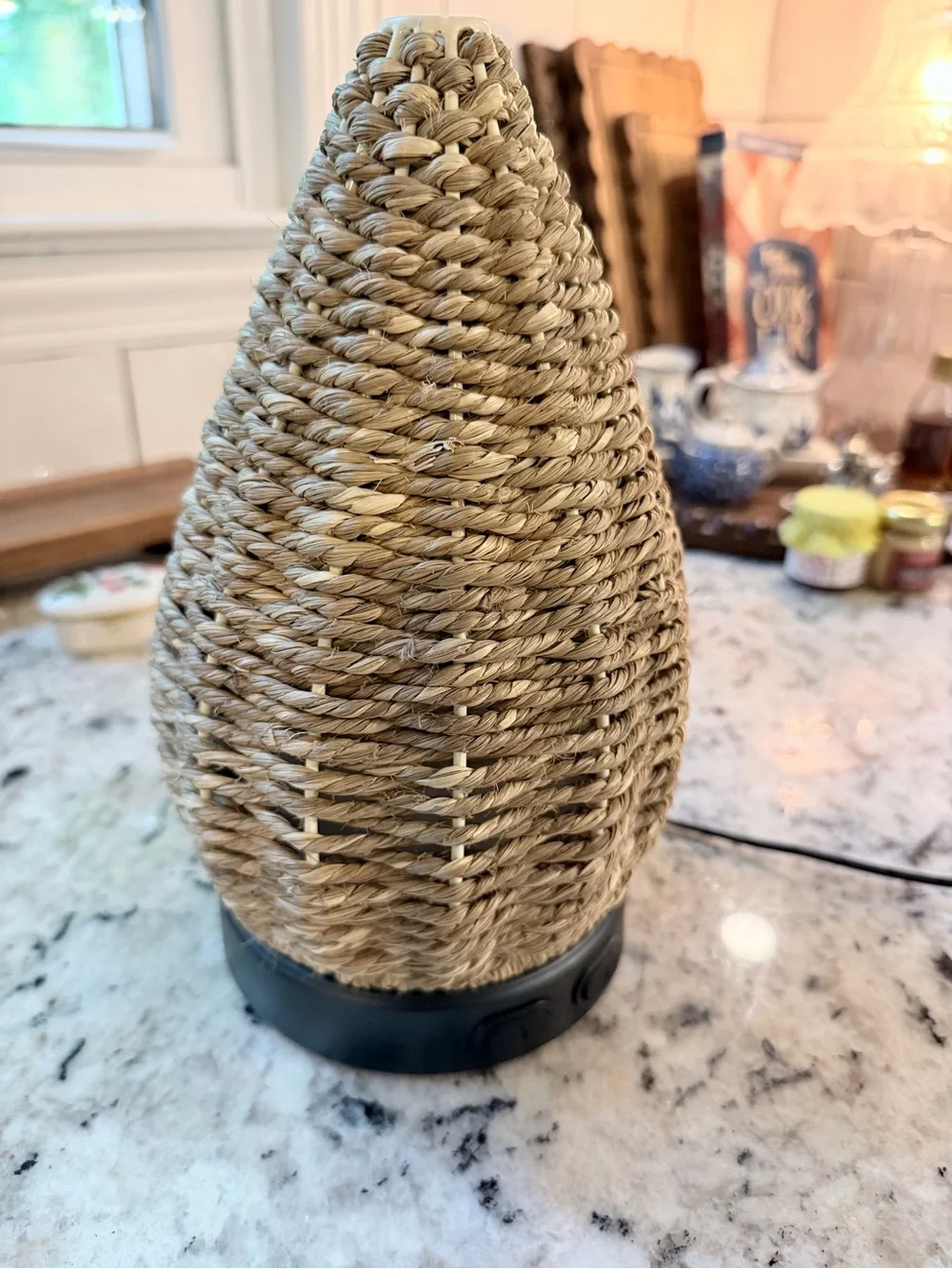 Scentsy Wonder Premium Woven Jute Rope Diffuser - Neutral Tan/Brown